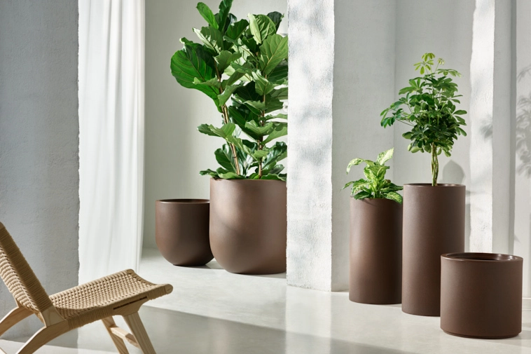 Duże donice w formie walca Monumo